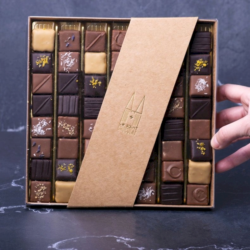 Assortiment de 35 chocolats - Fabrication provençale - Maison du Bon Café